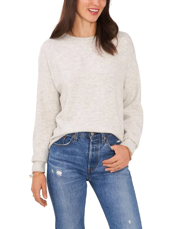 Trendy Pullover SweatersWomens Knit Cut-Out Pullover Sweater